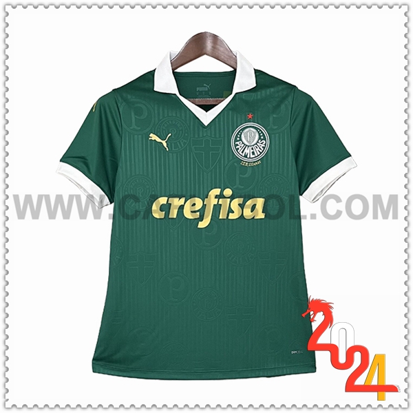 Primera Camiseta Futbol Palmeiras Mujer Verde 2024 2025