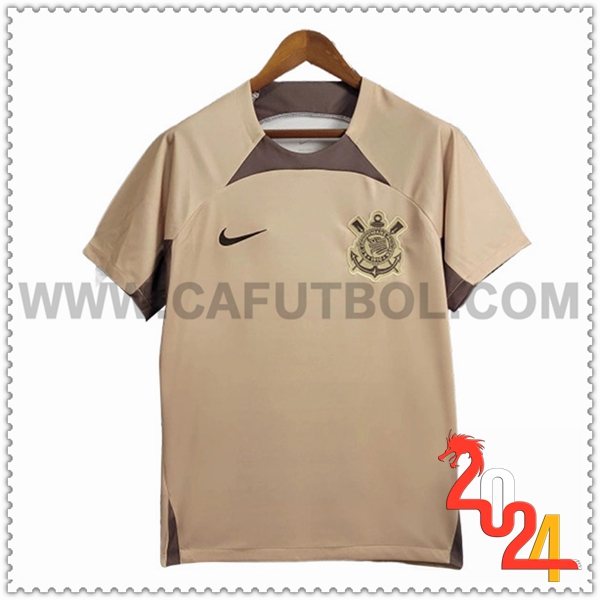 Camiseta Entrenamiento Corinthians Marrón 2024 2025