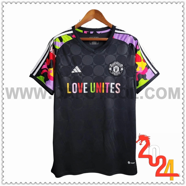 Camiseta Entrenamiento Manchester United Negro 2024 2025 -06