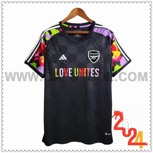Camiseta Entrenamiento Arsenal Negro 2024 2025