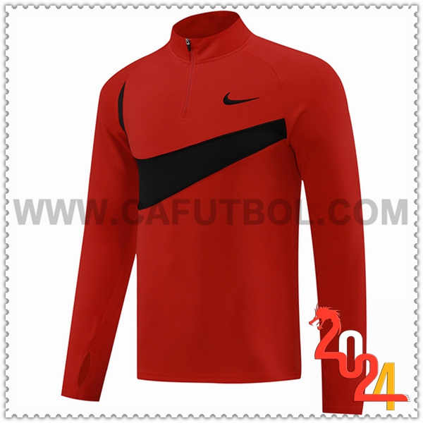 Sudadera Entrenamiento Nike Rojo/Negro 2024 2025