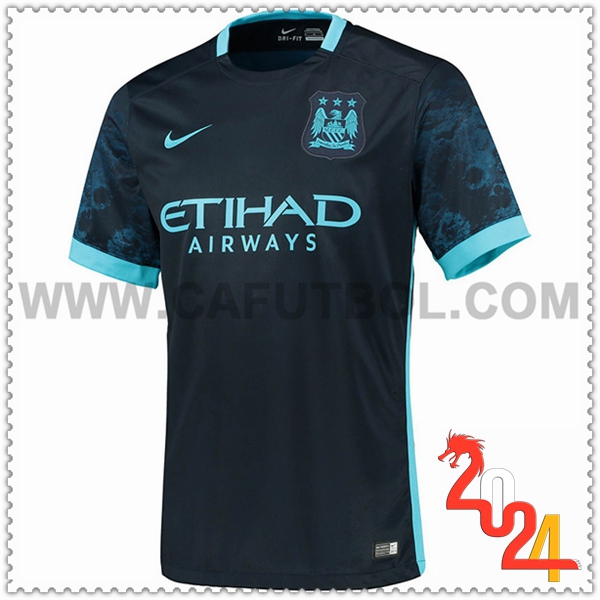 Segunda Camiseta Retro Manchester City 2015/2016