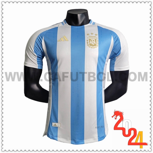 Primera Camiseta Equipo Argentina Blanco Azul Cielo 2024 2025