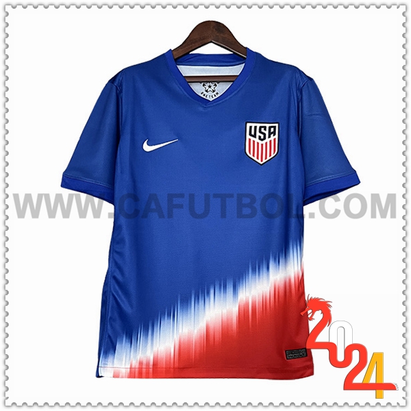 Segunda Camiseta Equipo Estados Unidos Azul rojo 2024 2025