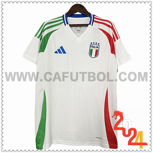 Segunda Camiseta Futbol Italia Blanco Eurocopa 2024