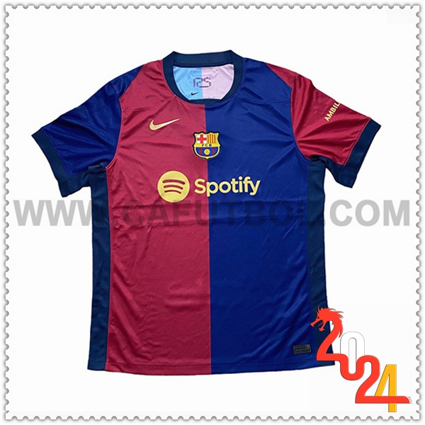 Primera Camiseta Futbol FC Barcelona Rojo Azul Filtrado 2024 2025