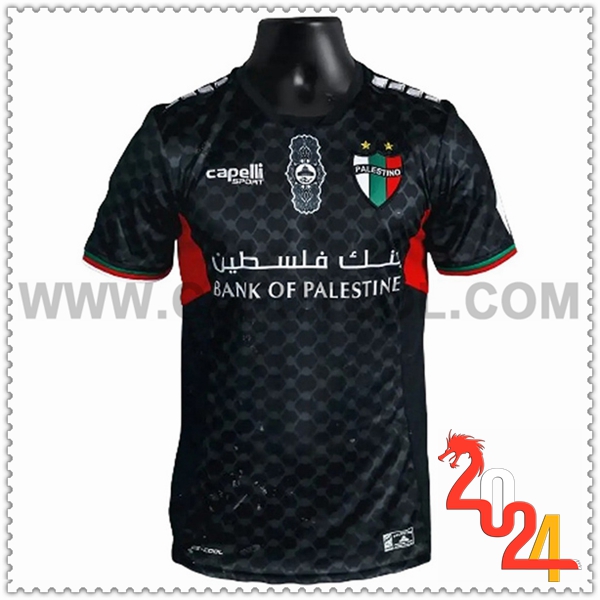 Segunda Camiseta Futbol Palestino Negro 2024 2025