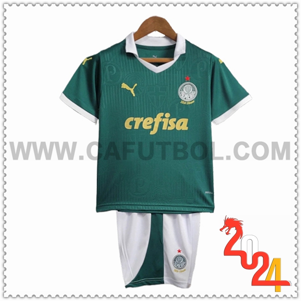 Primera Equipacion del Palmeiras Ninos Verde 2024 2025