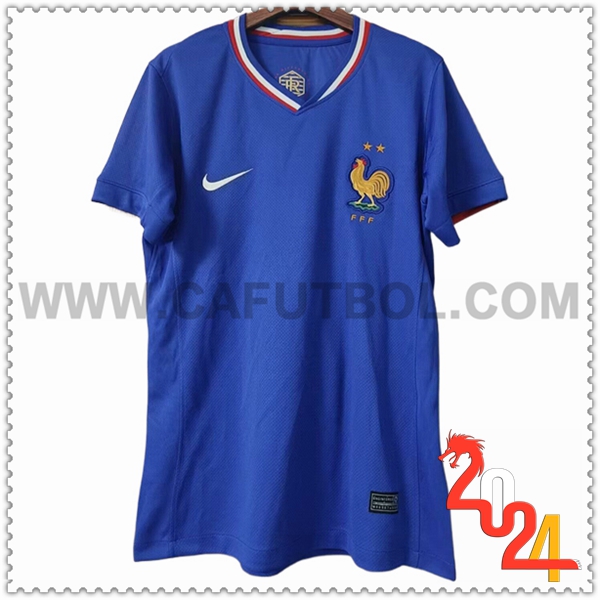 Primera Camiseta Futbol Francia Mujer Azul 2024 2025