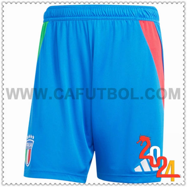 Segunda Pantalones Cortos Italia Azul 2024 2025