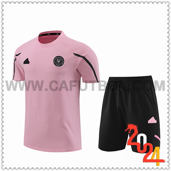 Camiseta Entrenamiento + Cortos Inter Miami CF Rosa/Negro 2024 2025