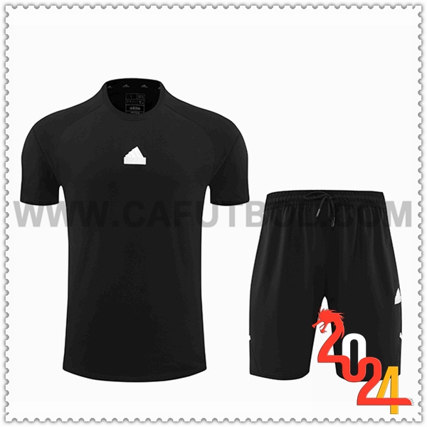 Camiseta Entrenamiento + Cortos Adidas Negro 2024 2025