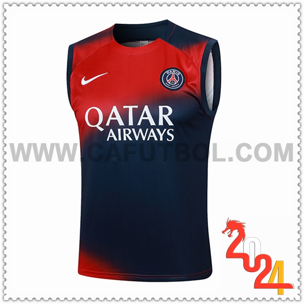 Chalecos De Futbol PSG Rojo/Azul 2024 2025