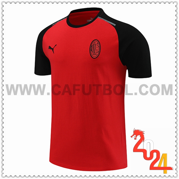 Camiseta Entrenamiento AC Milan Rojo/Negro 2024 2025