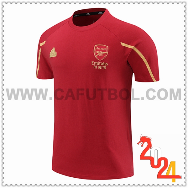Camiseta Entrenamiento Arsenal Rojo/Amarillo 2024 2025