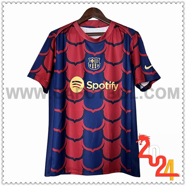 Camiseta Entrenamiento FC Barcelona Azul/Rojo 2024 2025