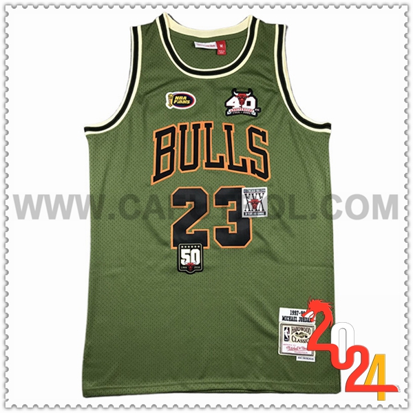 Camisetas NBA Chicago Bulls (JORDAN #23) 2024/25 Verde