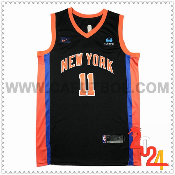 Camisetas NBA New York Knicks (MarrónSON #11) 2024/25 Negro/Naranja/Azul