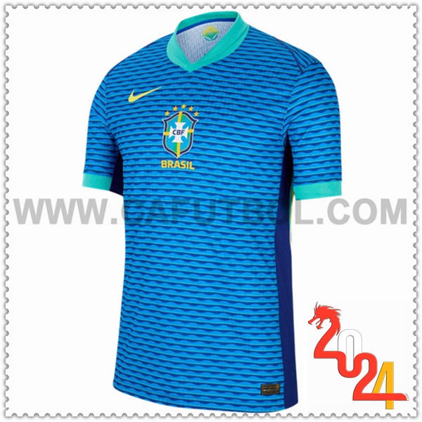 Segunda Nuevo Camiseta Equipo Brasil Azul 2024 2025