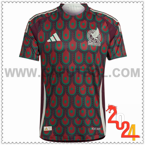 Primera Nuevo Camiseta Equipo México Rojo oscuro 2024 2025