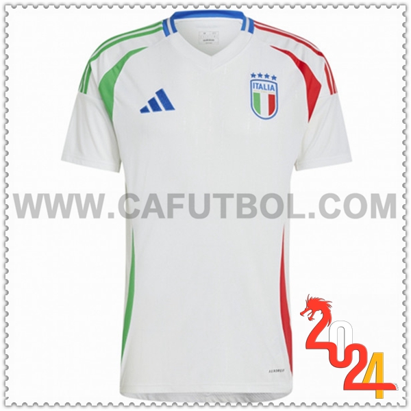 Segunda Nuevo Camiseta Equipo Italia Blanco 2024 2025