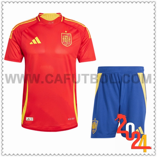 Primera Equipacion del España Ninos Rojo Eurocopa 2024