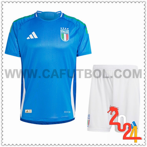 Primera Equipacion del Italia Azul + Pantalones cortos Eurocopa 2024
