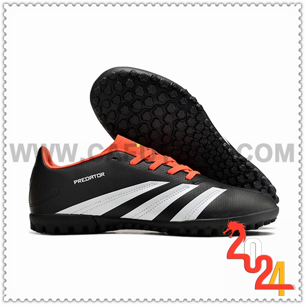 Adidas Botas de Fubol Predator Club TF Negro/Blanco/Naranja