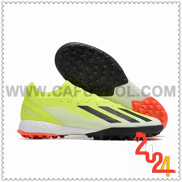 Adidas Botas de Fubol X CRAZYFAST.3 TF BOOTS Verde/Negro