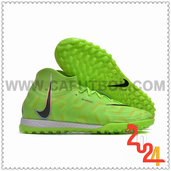 Nike Botas de Fubol Phantom Luna Elite NU TF Verde/Negro