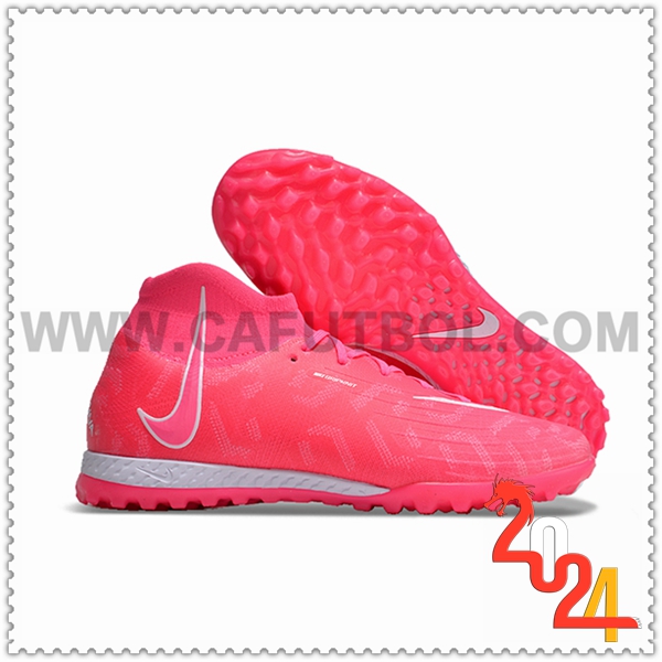 Nike Botas de Fubol Phantom Luna Elite NU TF Rosa/Blanco