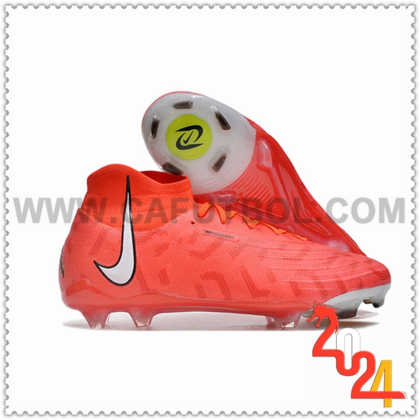 Nike Botas de Fubol Phantom Luna Elite NU FG Naranja/Blanco