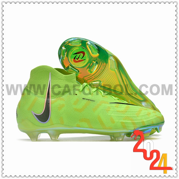 Nike Botas de Fubol Phantom Luna Elite NU FG Verde/Negro