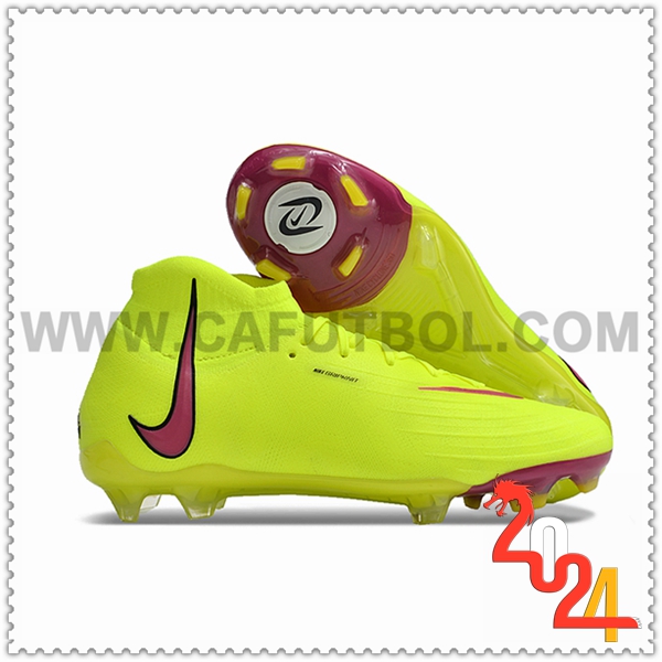 Nike Botas de Fubol Phantom Luna Elite NU FG Amarillo/Violeta