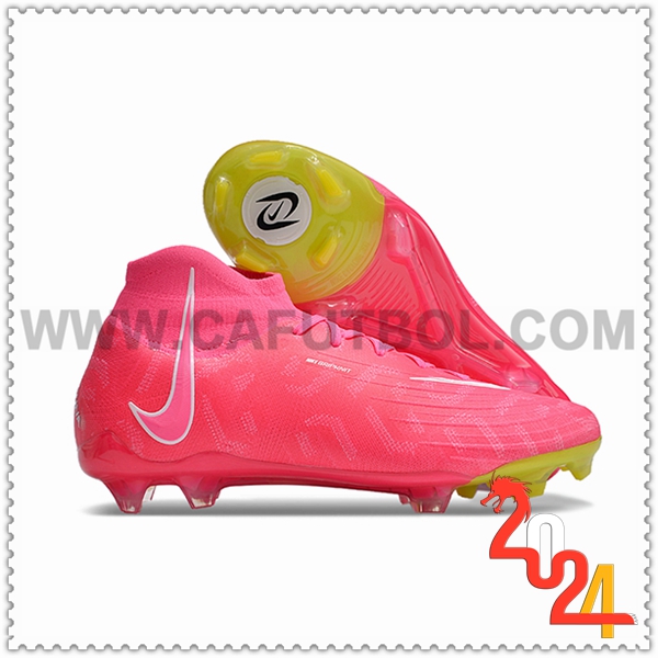 Nike Botas de Fubol Phantom Luna Elite NU FG Rosa/Blanco