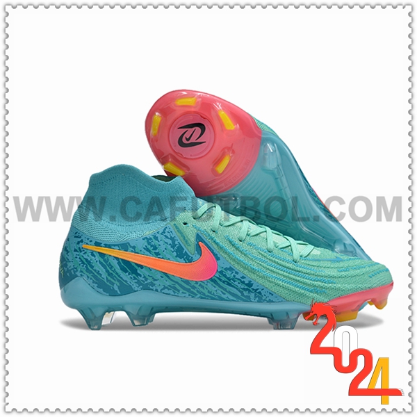 Nike Botas de Fubol Phantom Luna Elite NU FG Azul/Rosa