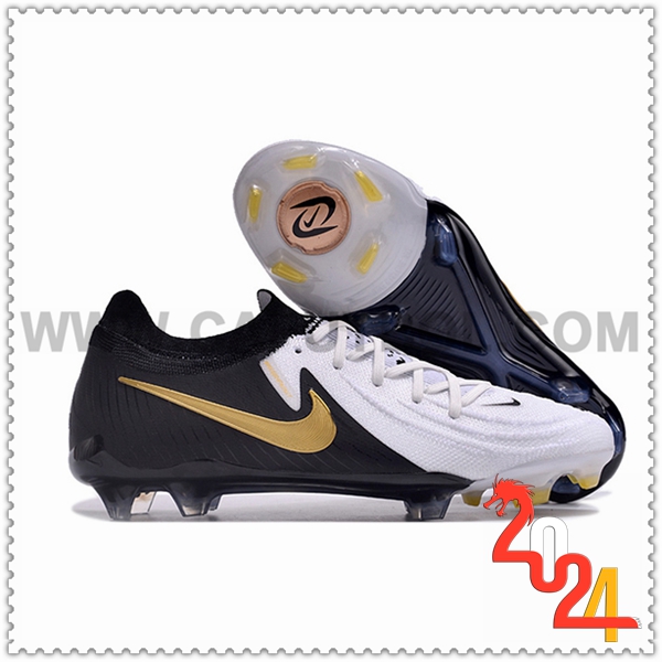 Nike Botas de Fubol Phantom Luna Elite NU FG Negro/Blanco/Amarillo -02