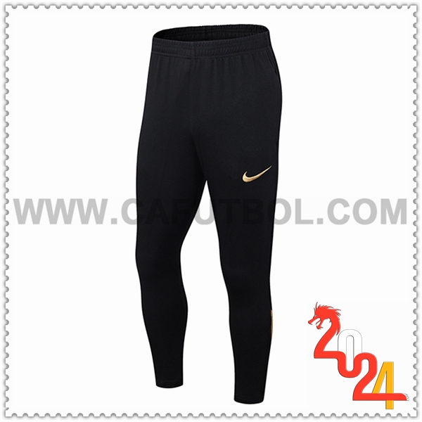 Pantalon Entrenamiento Nike Negro/Amarillo 2024 2025