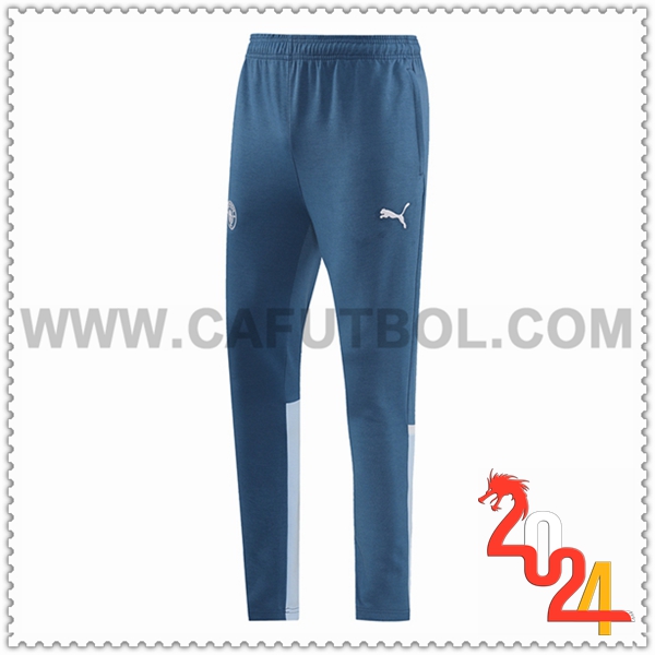 Pantalon Entrenamiento Manchester United Azul 2024 2025
