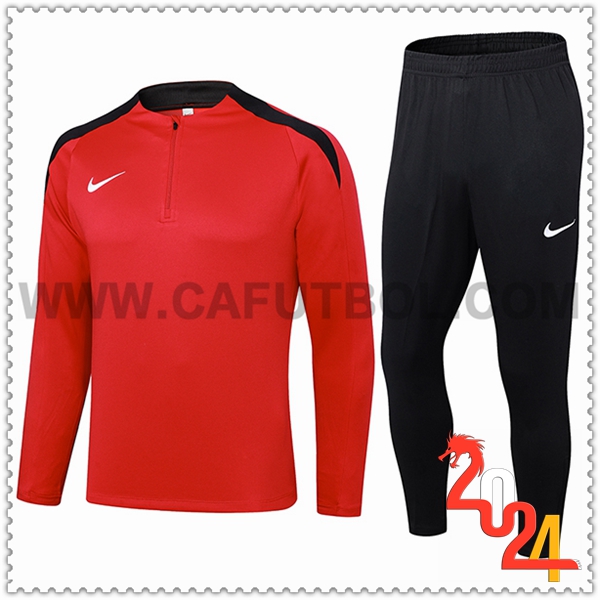 Chandal Futbol Nike Rojo/Negro 2024 2025