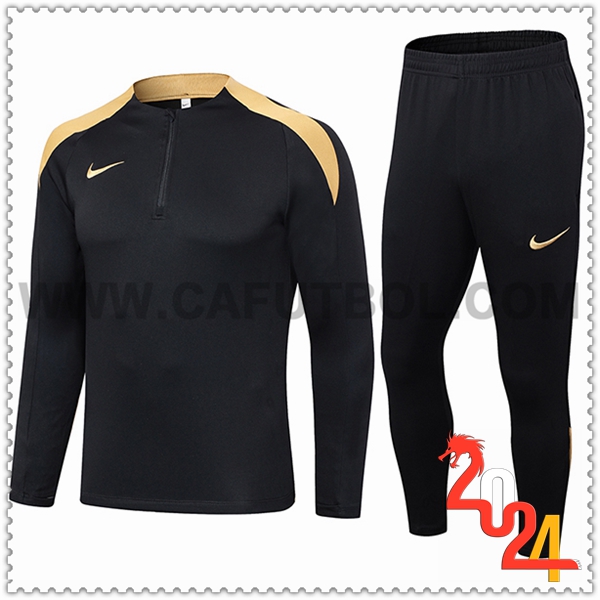 Chandal Futbol Nike Negro/Amarillo 2024 2025