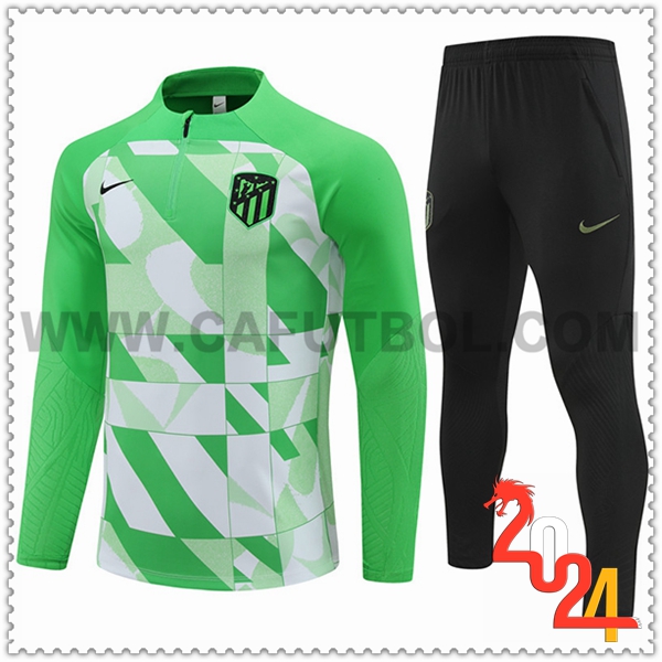Chandal Futbol Atletico Madrid Verde/Blanco 2024 2025