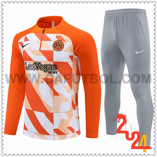 Chandal Futbol Inter Milan Naranja/Blanco 2024 2025