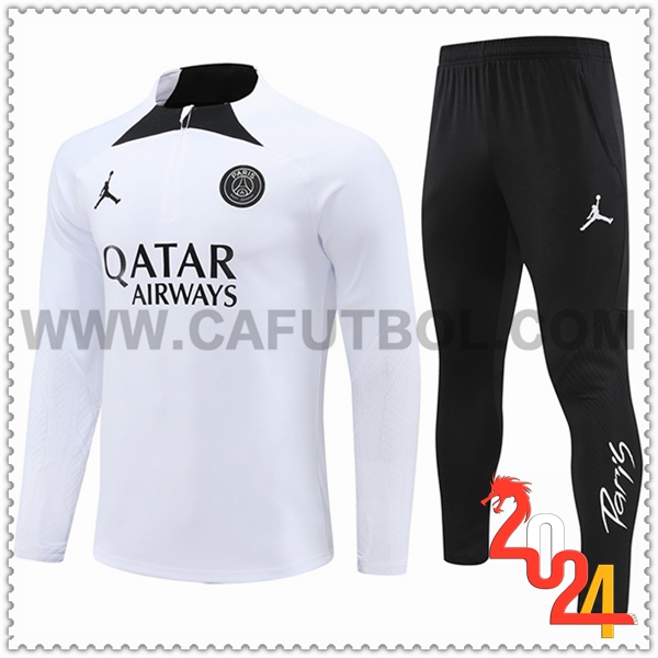 Chandal Futbol PSG Blanco/Negro 2024 2025