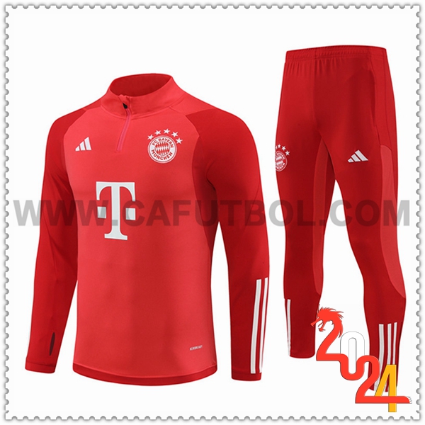 Chandal Futbol Bayern Munich Rojo 2024 2025