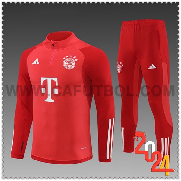 Chandal Futbol Bayern Munich Ninos Rojo 2024 2025