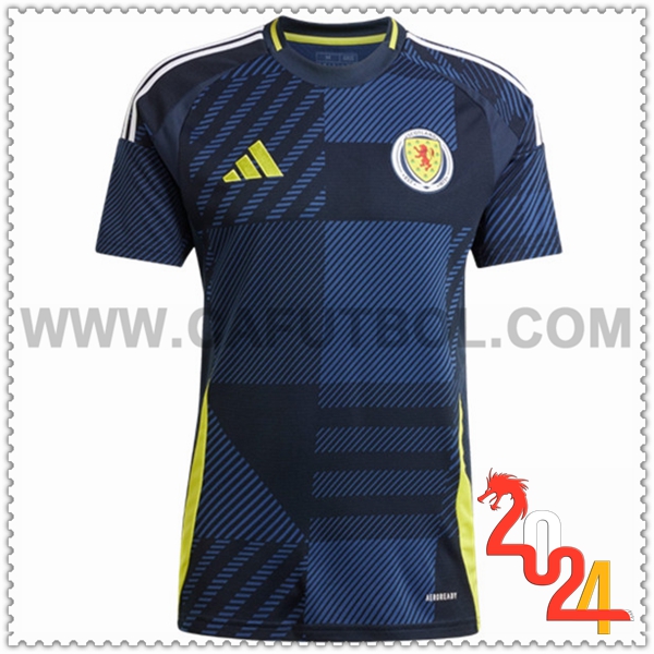 Primera Camiseta Futbol Escocia Azul marino Eurocopa 2024
