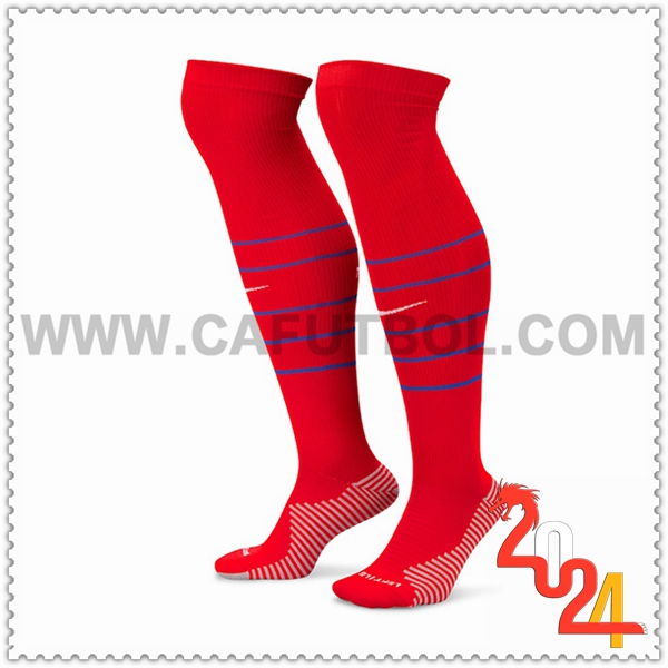 Primera Calcetines Futbol Francia Rojo 2024 2025