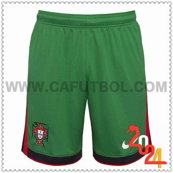 Primera Pantalones Cortos Portugal Verde 2024 2025