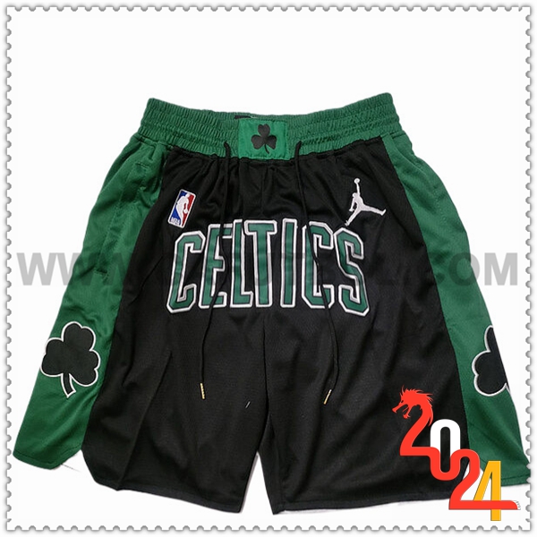 Cortos NBA Boston Celtics 2024/25 Azul Oscuro Negro/Verde